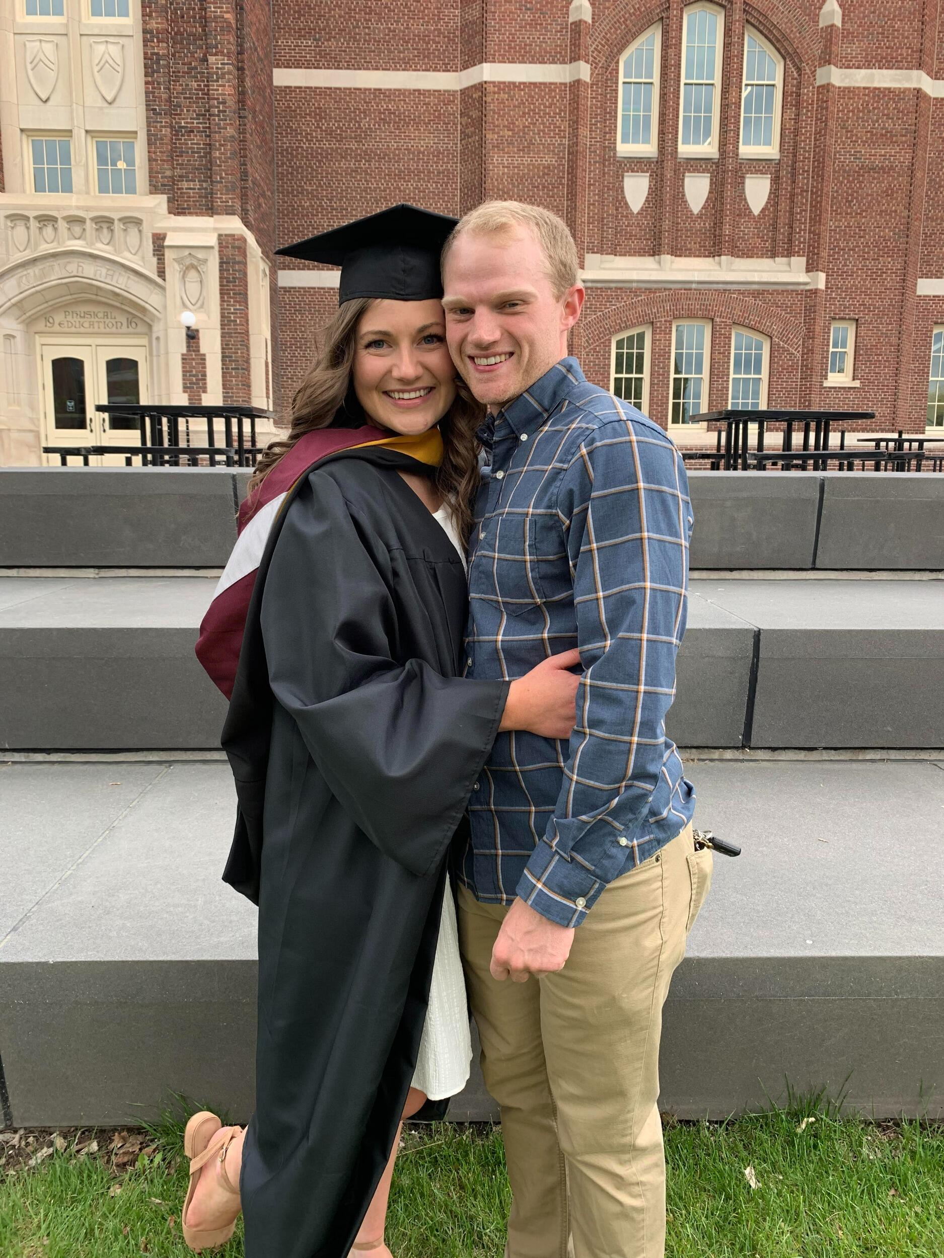Bina graduated from graduate school shortly after, with full support from Tanner. 
