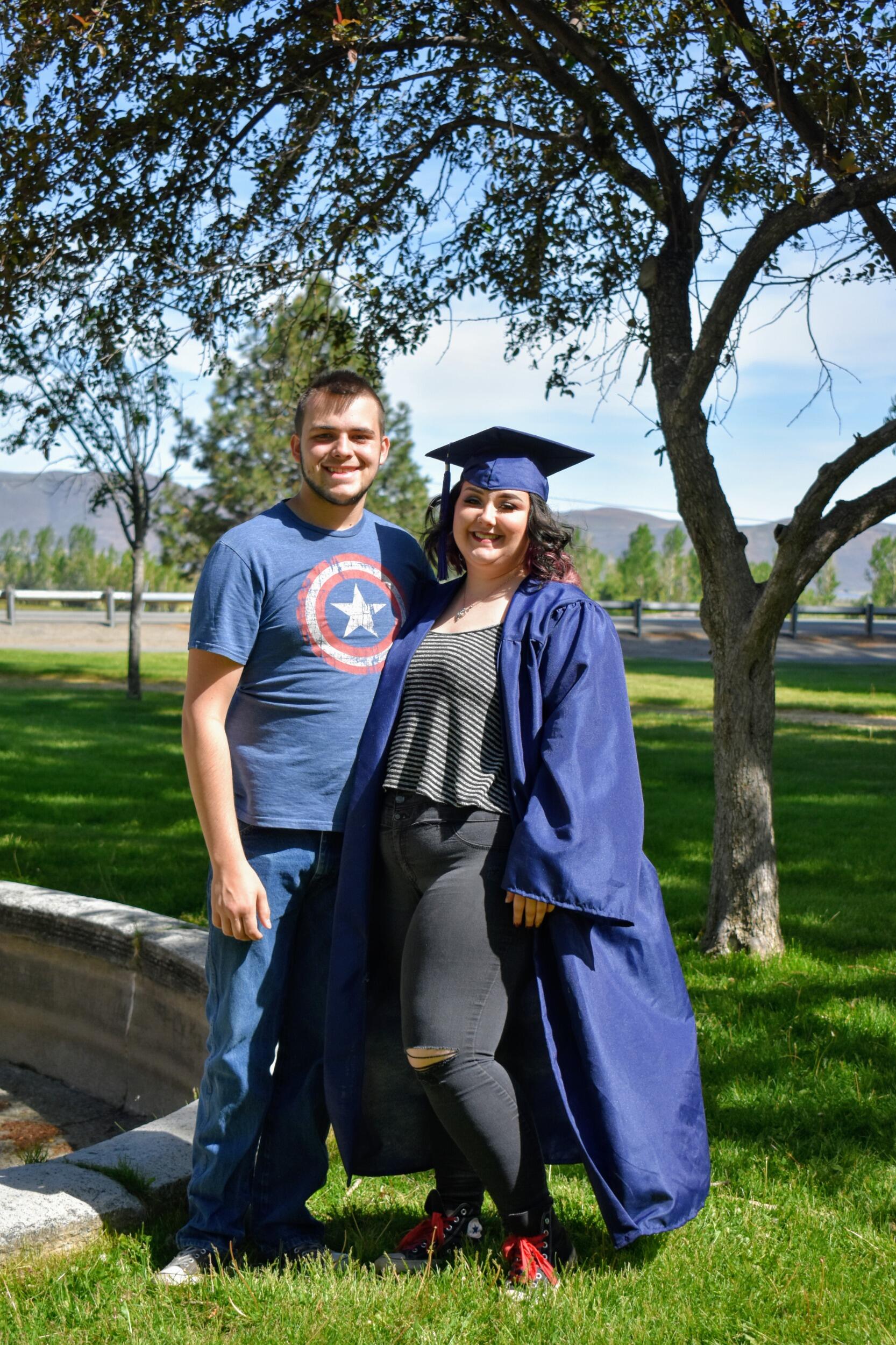 Piper graduates high school! 12 years of torture finally over! Peak of covid season so no fancy graduation but making it through covid, that's an accomplishment in of its own.