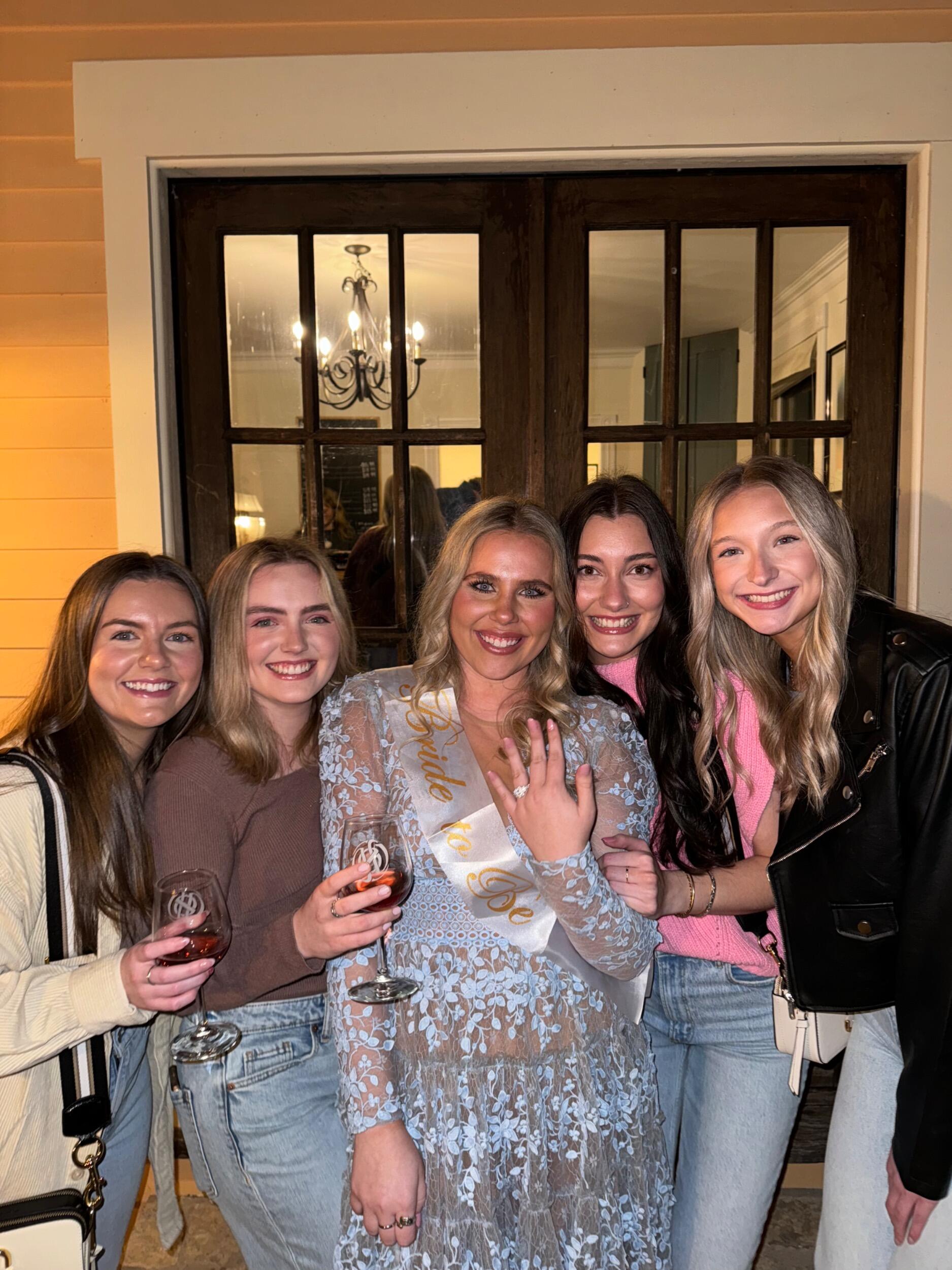 From our proposal, my fiance surprised me with an engagement party with ALL my besties!!! Always so thankful for these four girls who will always have such a big piece of my heart!
