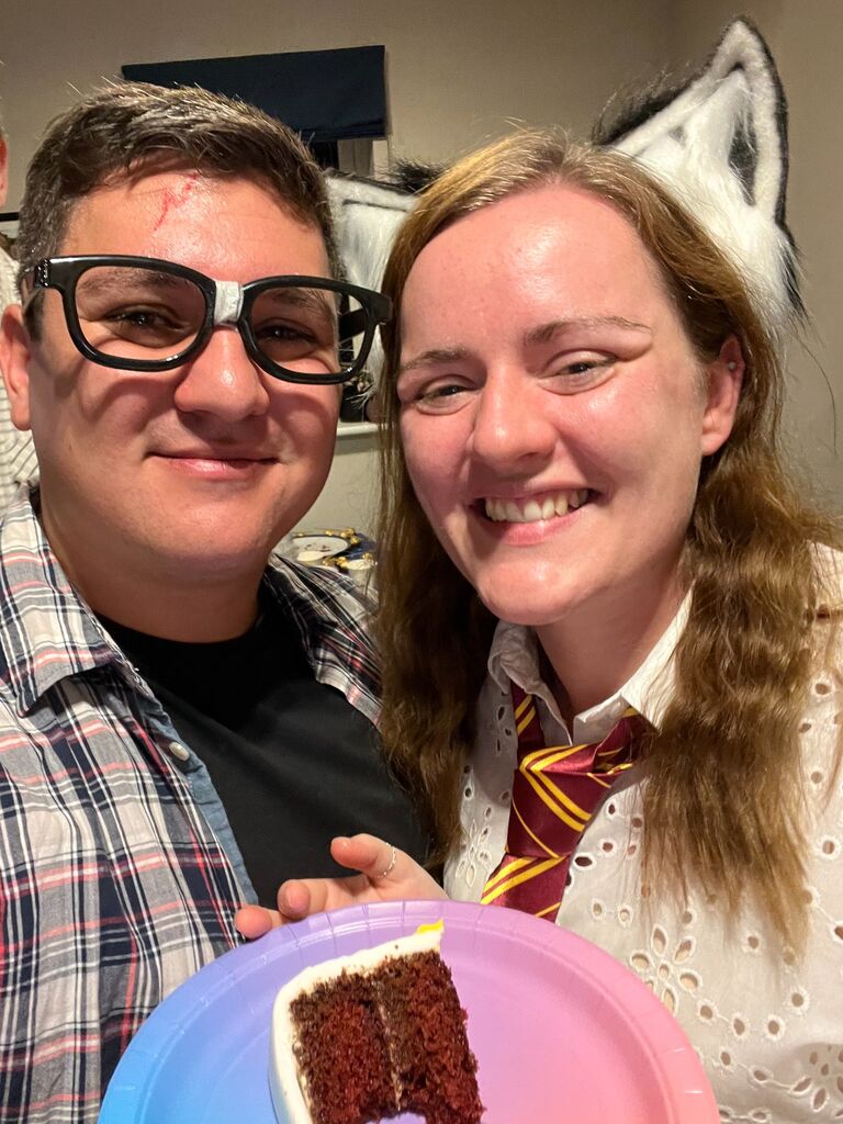 Once home Emily showed off her party skills organising a Potter themed 30th birthday for Matthew...