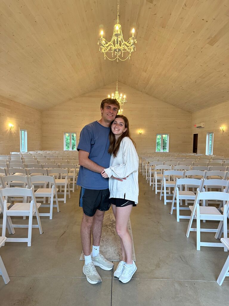 The day we picked our wedding venue-Farm 1840. We are so excited to start our lives together!