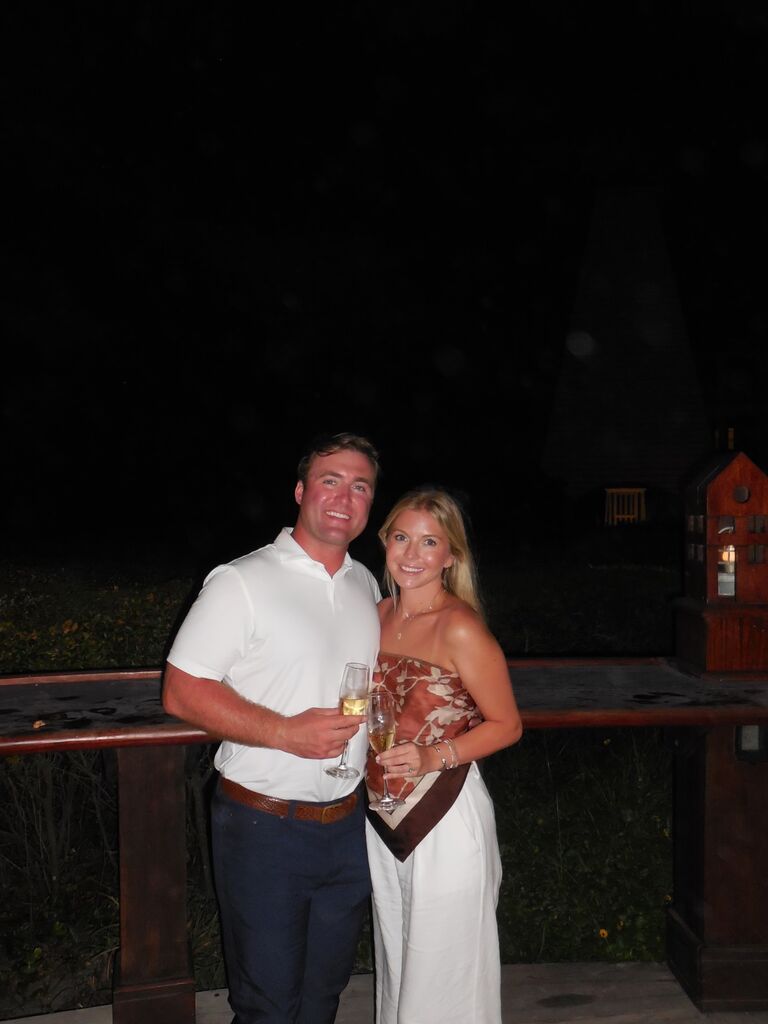 After we got engaged!