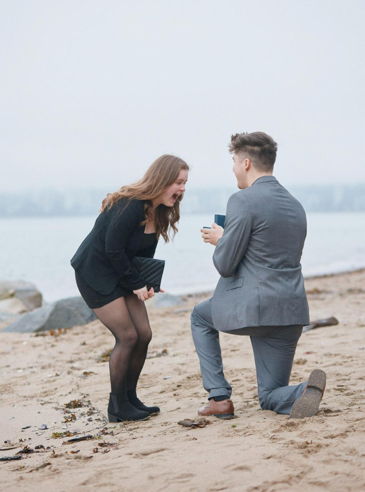 Got engaged in rainy Stanley Park in December with a surprise photographer, the most special day ever! 