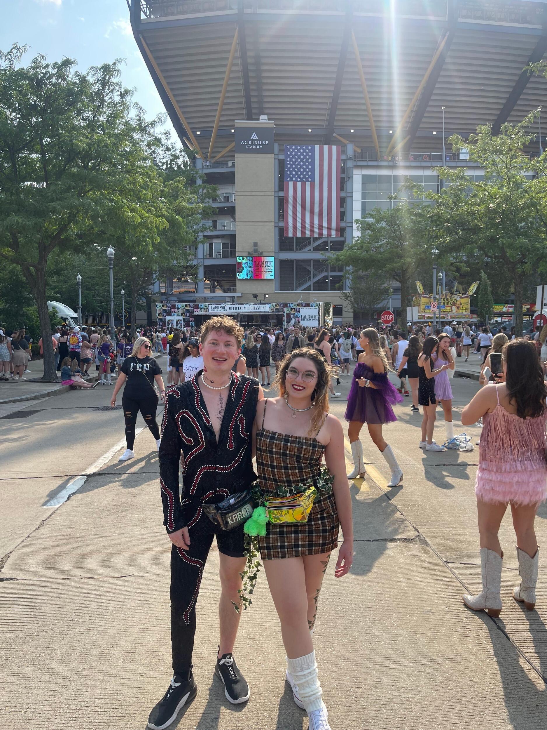 We were fortunate enough to get to see the Eras tour with all of our fellow swifties. We went all out with costumes and had a fan-tastic time 