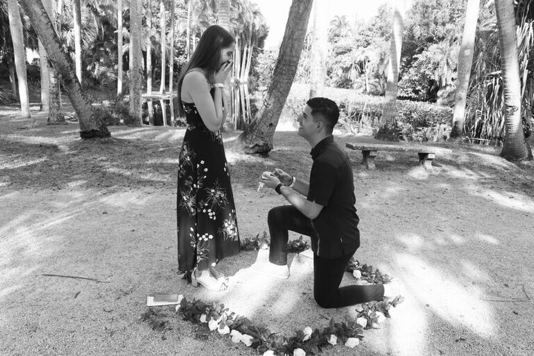 Mark asks Raquel to marry him at The Bonnet House and Garden Museum and she said yes!