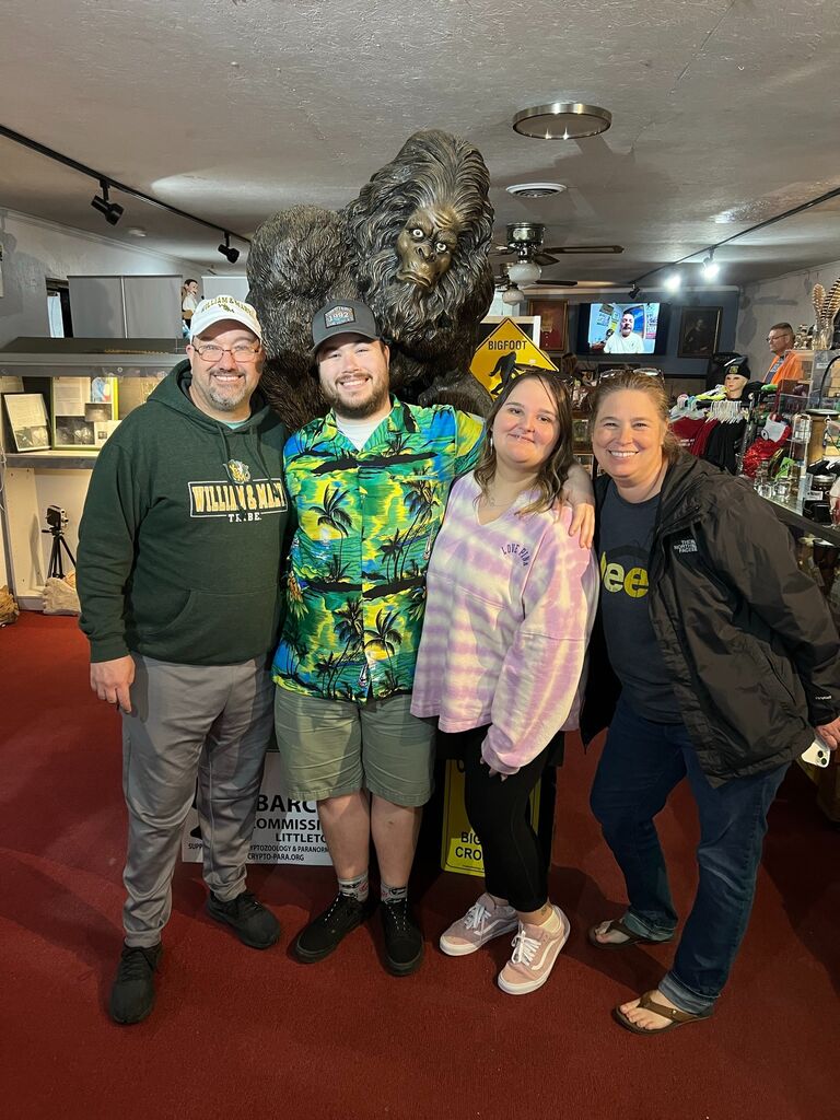 Meet the parents...Again! What better way then going to a Bigfoot/ Haunted Museum.