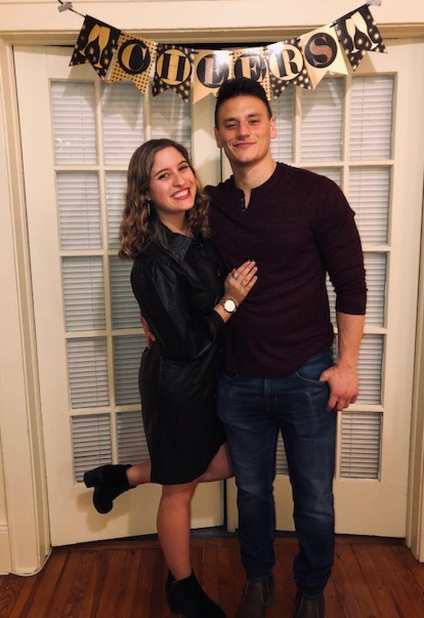 Jack and Taylor ring-in the New Year in his new Hoboken apartment.
