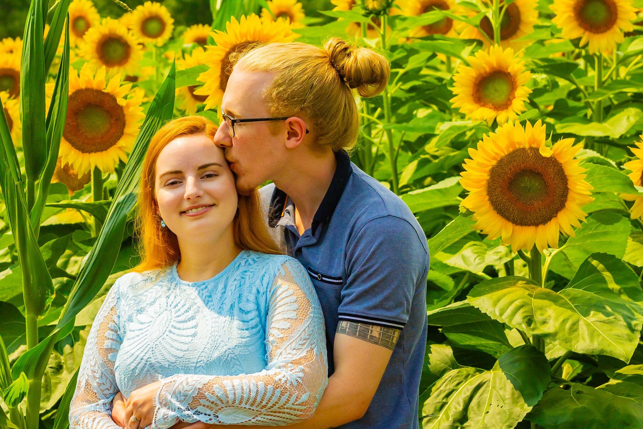 Year 4 of our annual sunflower outing. The photos are getting cuter every year! We even managed to go on the exact same day as years 2 & 3!