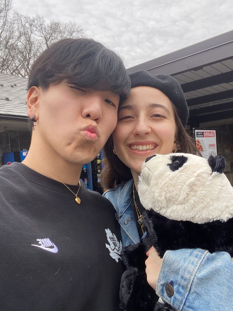 I flew to Washington D.C. to visit him during my winter break. 