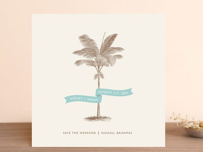 weekend destination wedding save the date
