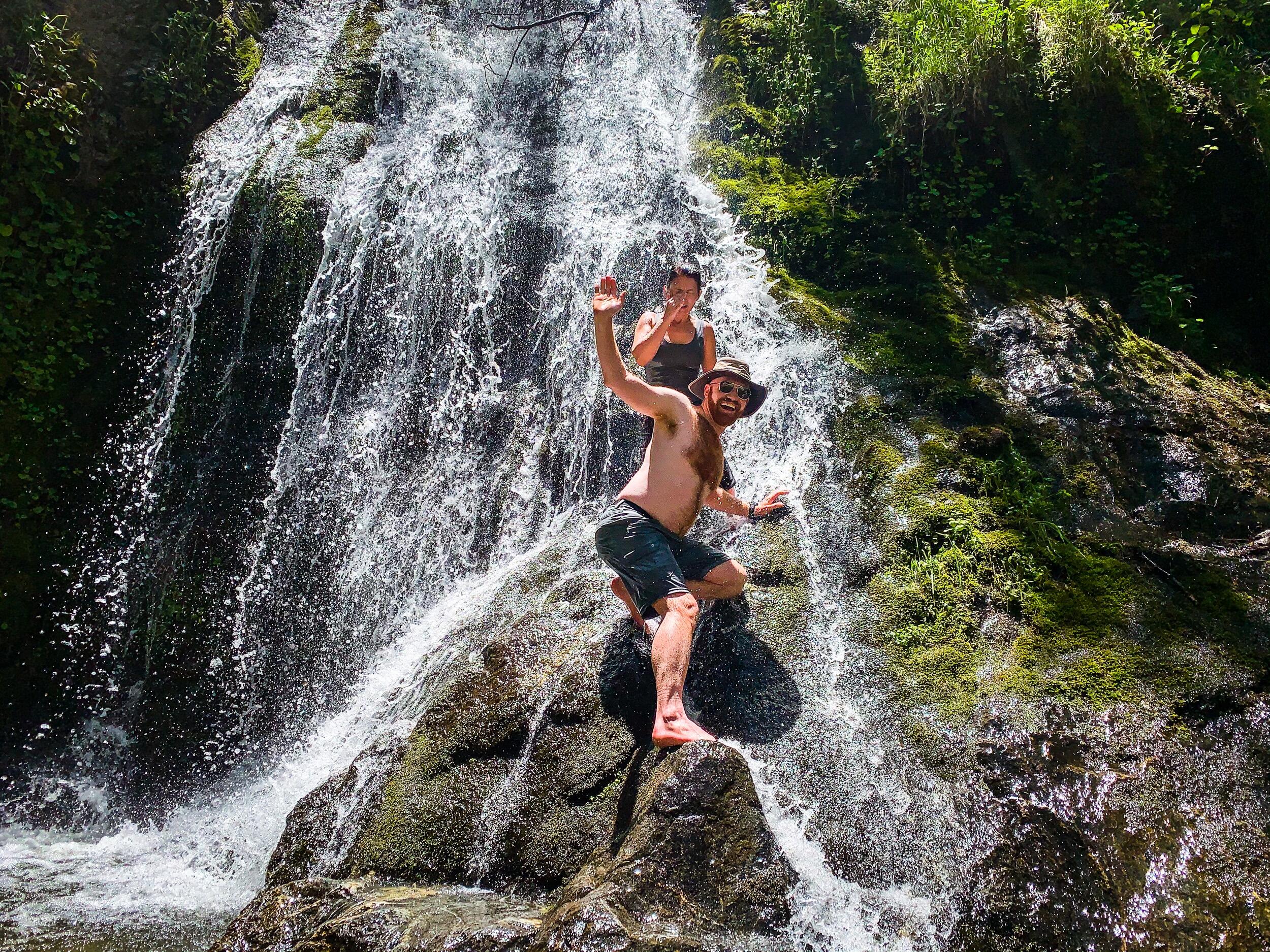 Cooper Canyon Falls - Brooke's contact fell out :)