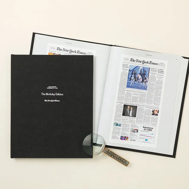 The New York Times Custom Birthday Book
