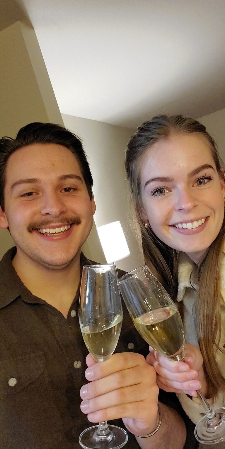 Celebrating Ben picking Iowa for law school!