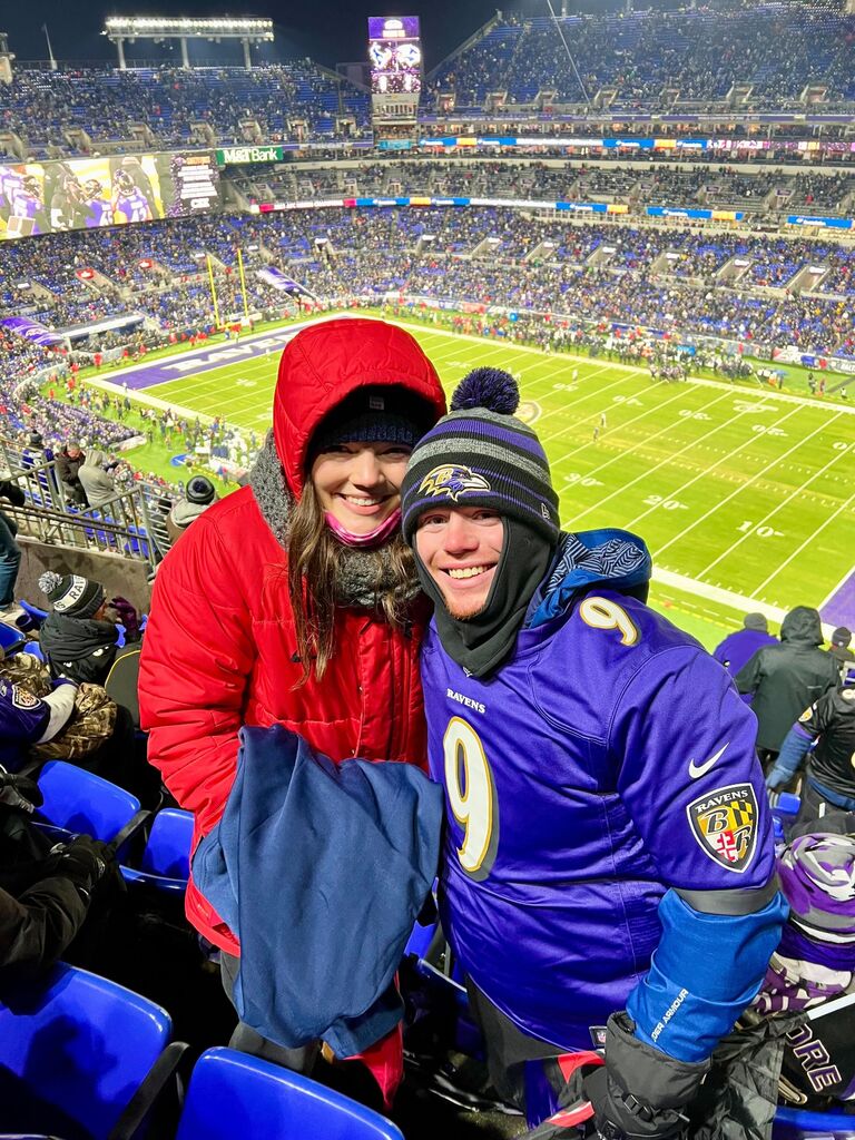Ravens playoff game in sub 0deg weather 