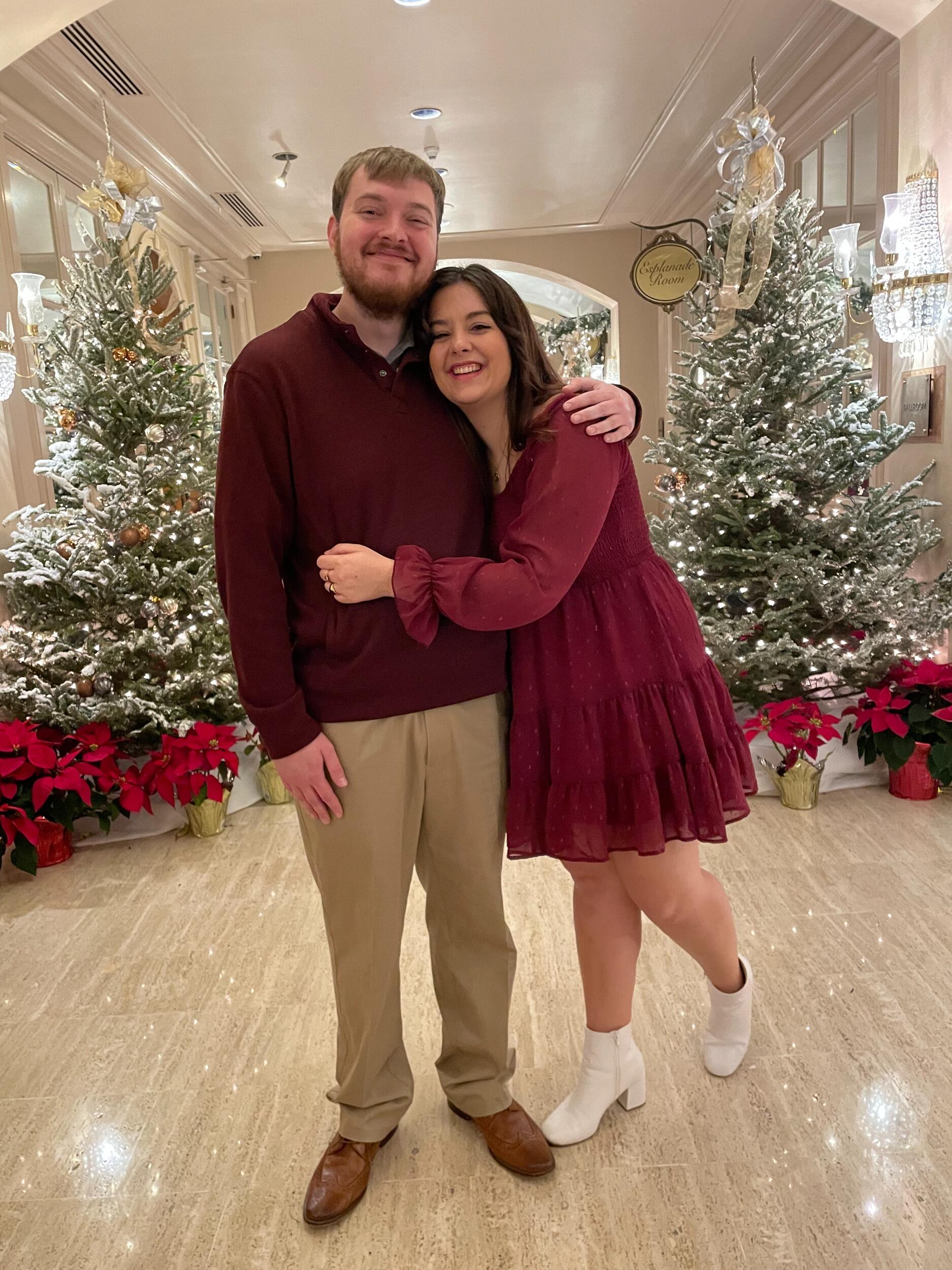 About a month after they began dating, Jonathan got to join the Mathias family Christmas outing to see the lights in downtown NOLA. Lots of sweet pictures!
