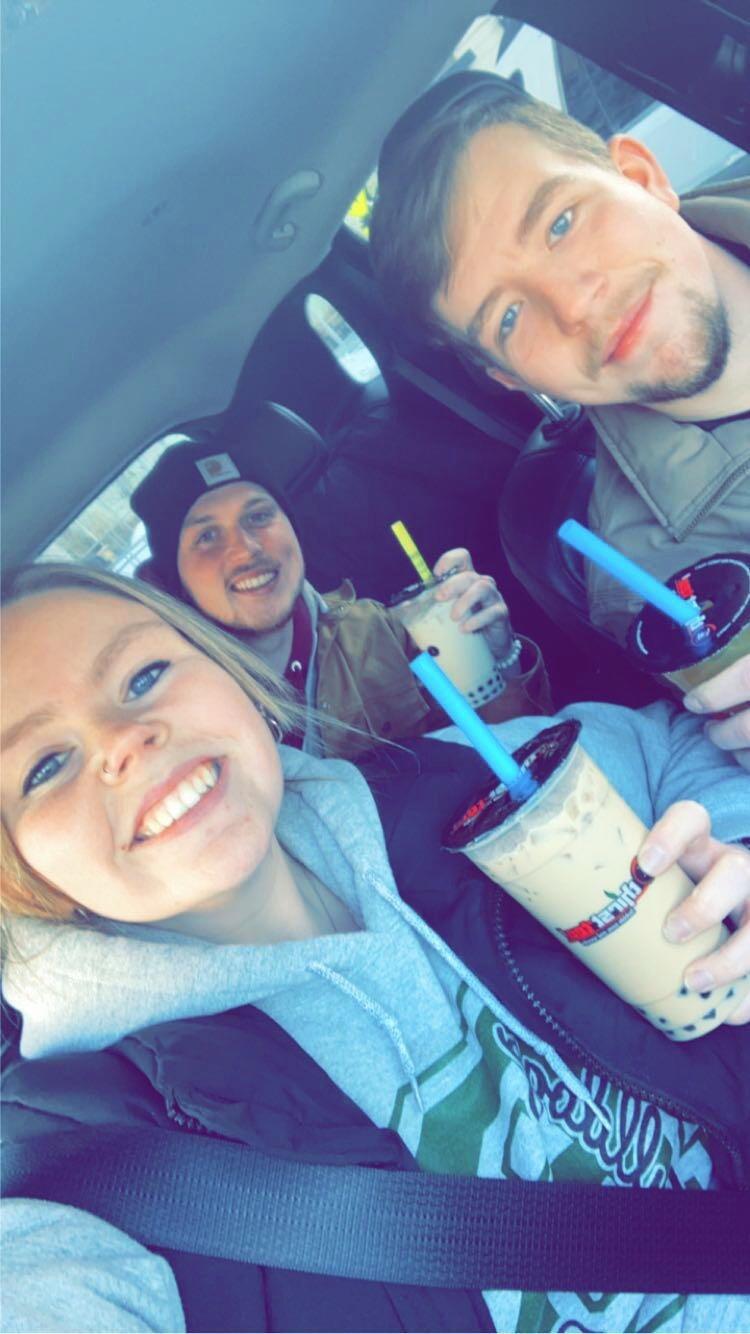 Boba tea with Tucker