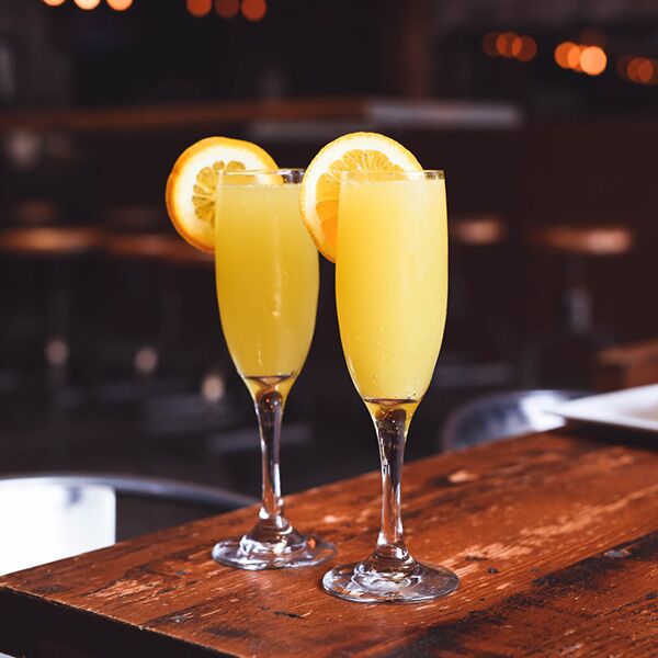 Orange juice and mimosas