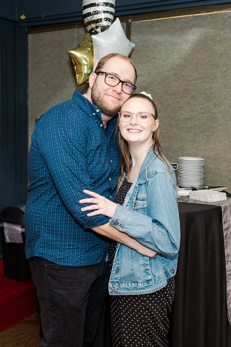 Engagement day! Alex proposed to Marni at Perkins, where they had their first date. After the proposal between the two of them,  there was a party at Mad Apple with their friends and family. 