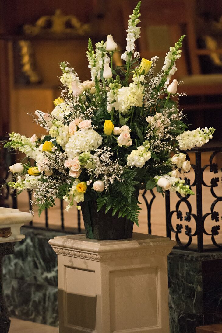 Flower Pedestal Ceremony Decor