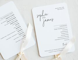 wedding fan programs