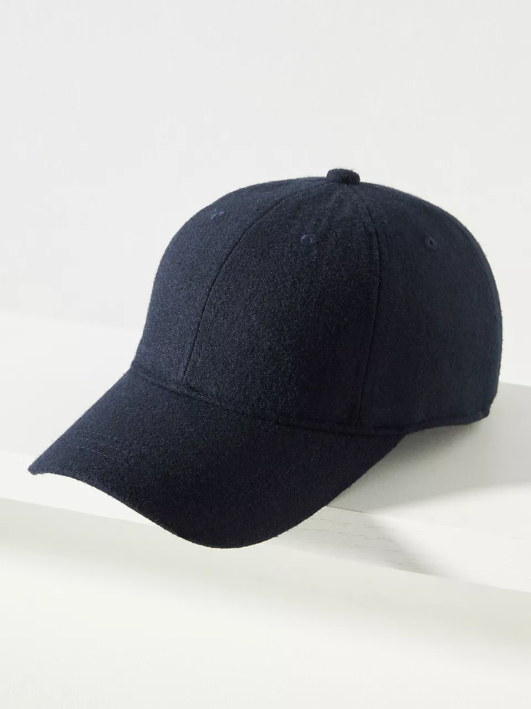 Anthropologie wool baseball cap anniversary gift
