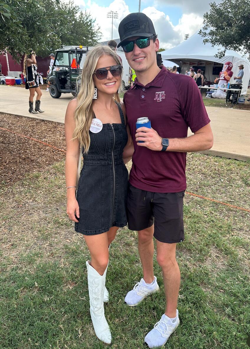 Texas A&M Aggies > Oklahoma Sooners.

You won't find these two wearing OU red! 