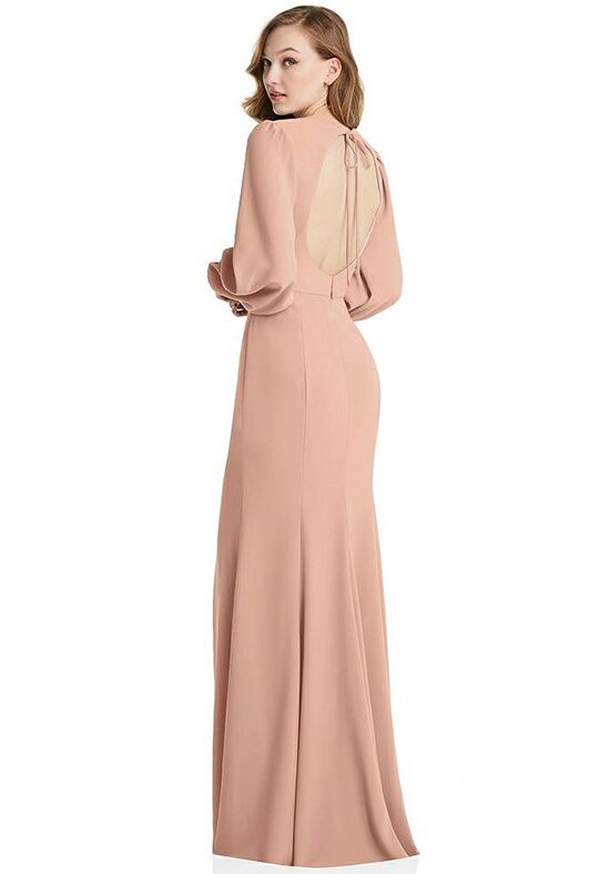 Semi formal maxi outlet dress with sleeves