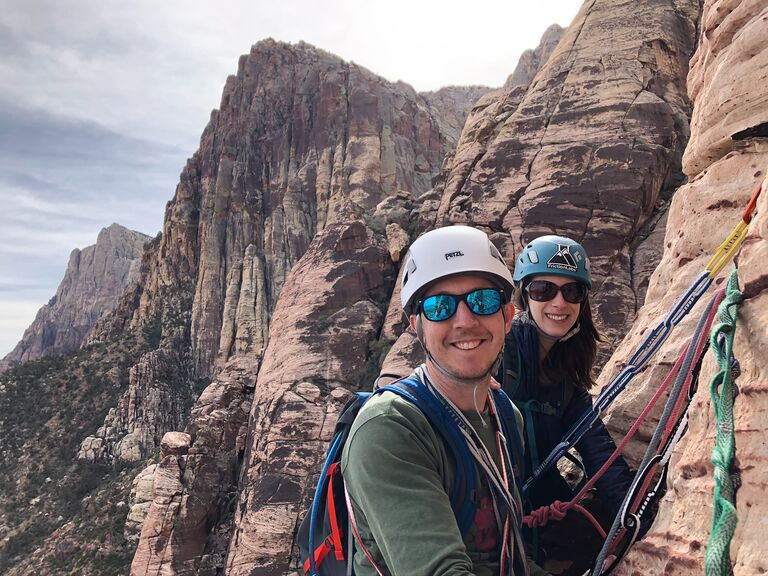 Scaling the mountains of Red Rock, Nevada