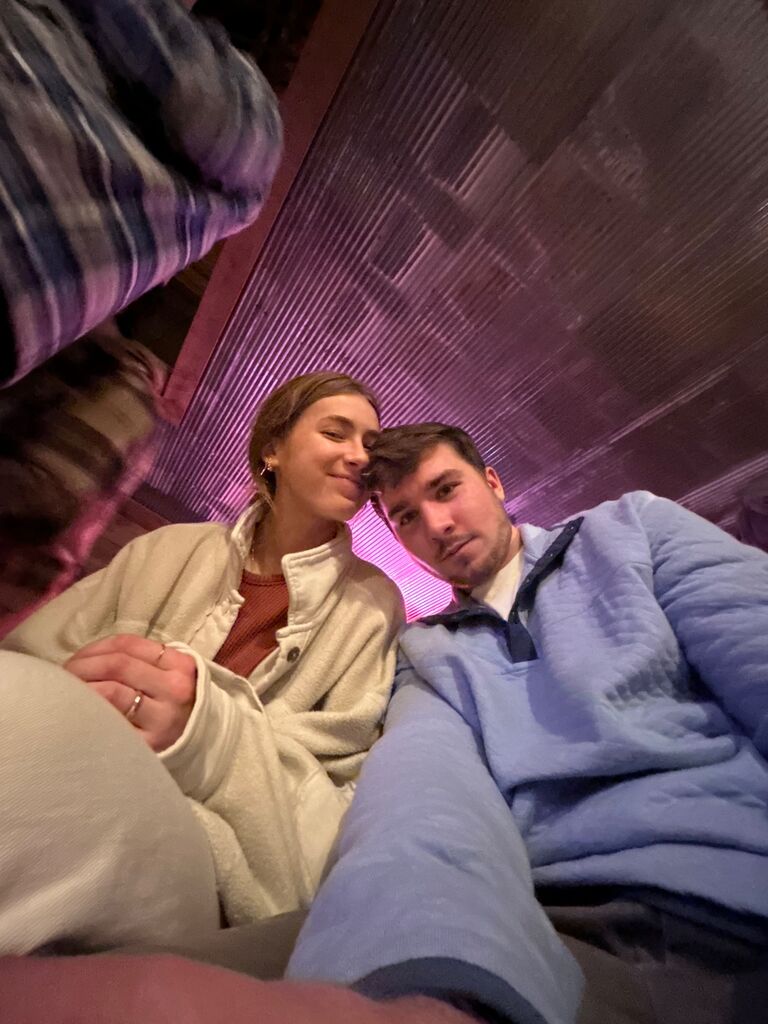 New years at our friend’s barn in New Melle. The very next day we became boyfriend and girlfriend!