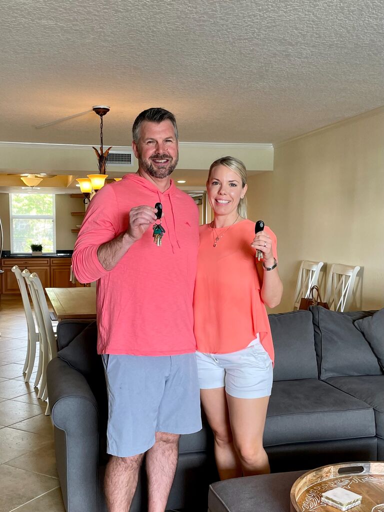 We bought our first home together in Jupiter, Florida