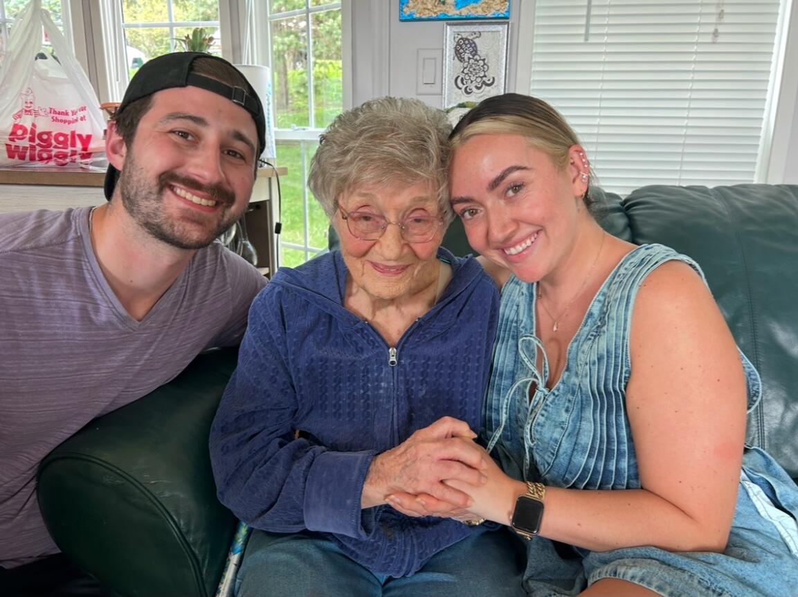 Celebrating Our engagement with Grandma Walter :)