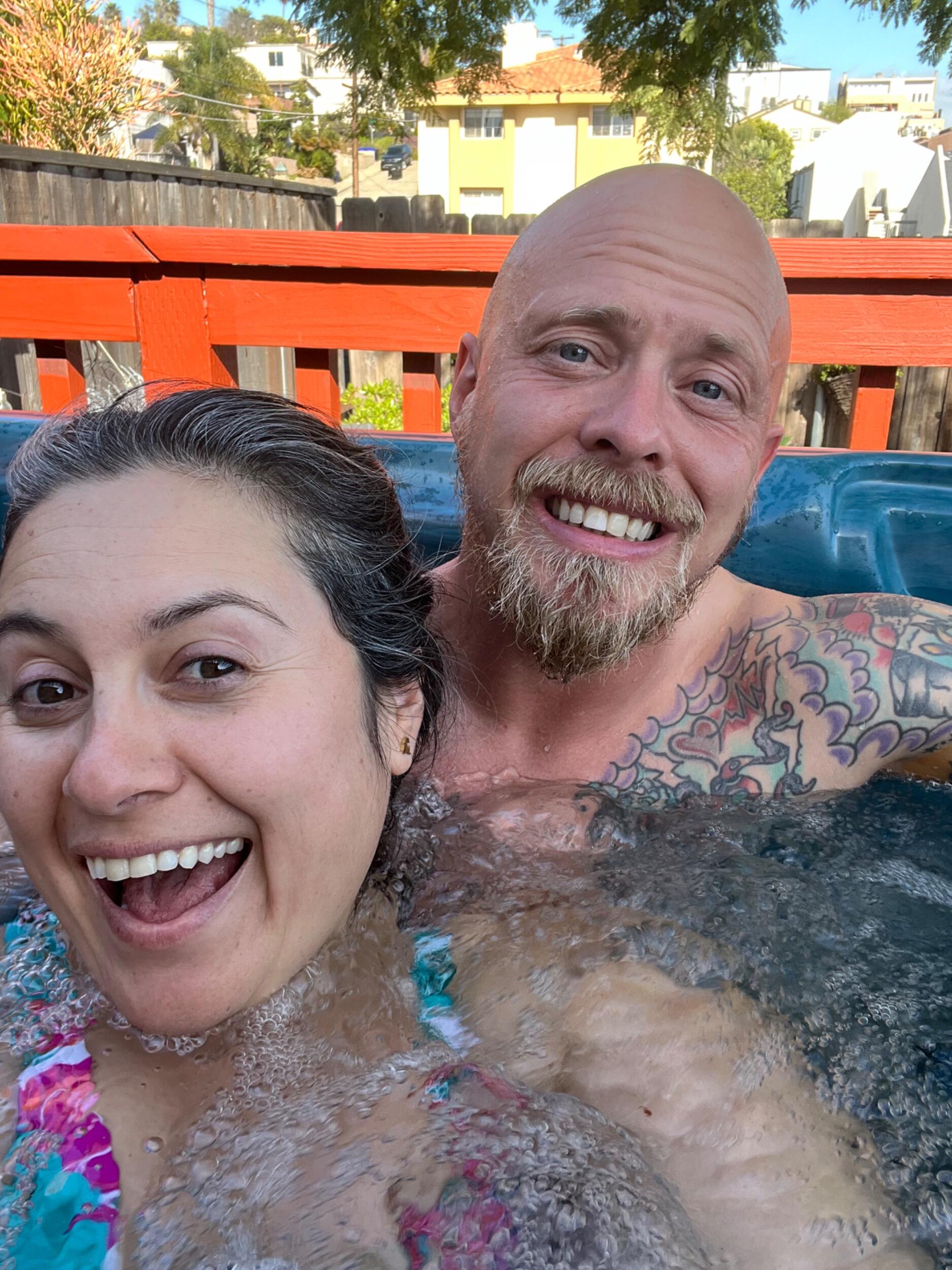 and the jacuzzi