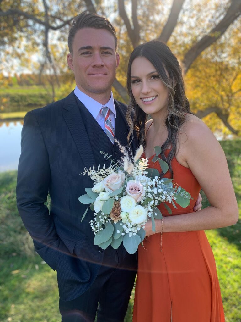 Rebecca and Matt Condara's wedding. This was Dylan's first time meeting Stephanie's parents!