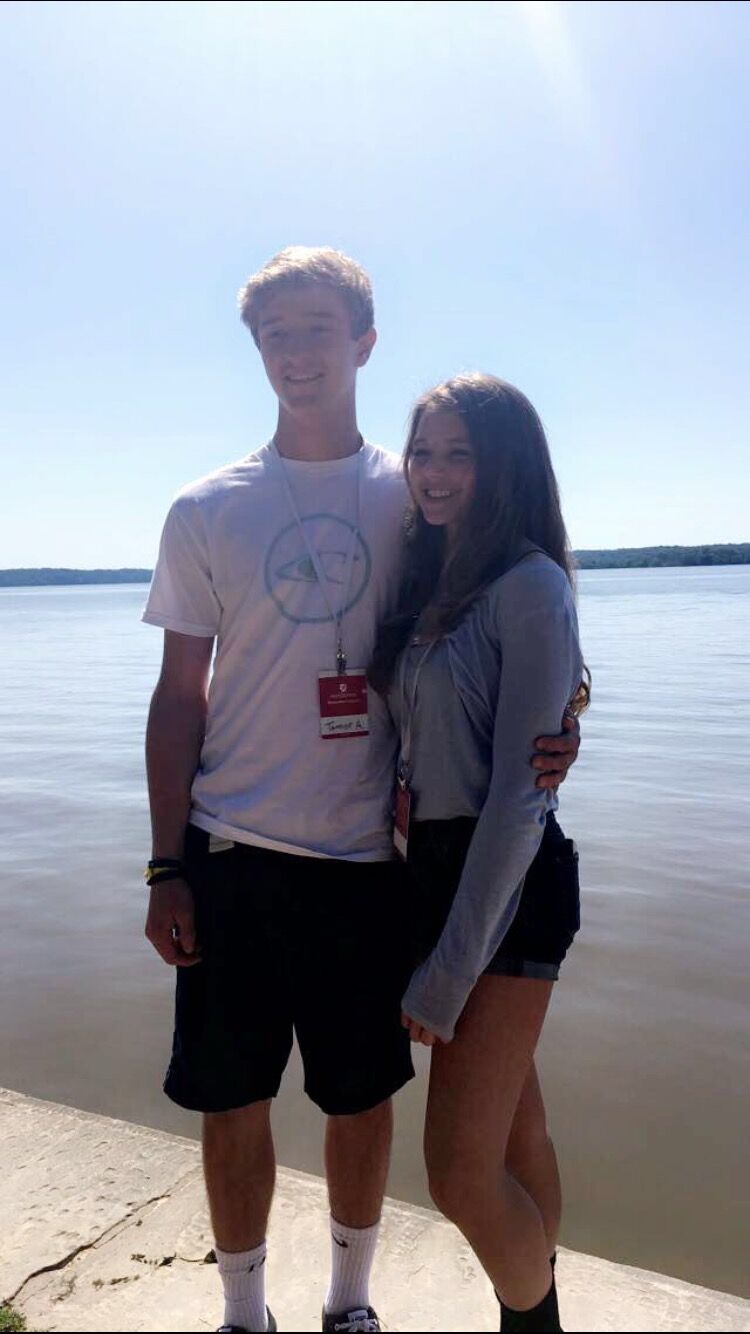 Our 8th grade DC trip! Tanner and I were inseparable! Tanner actually officially asked me to be his girlfriend on this trip! He had bought me a necklace that he picked out with his mom and was planning to give me a note that said " Will you be my girlfriend? Check yes or no!" He had planned it out with Emma, who was one of my roommates in the hotel. However, when he came to knock on my hotel door, Emma forgot the plan and ended up slamming the door in his face. He ended up sliding the note under the door. I read the note with the necklace and immediately checked yes. I ran back to his door, with my friends around the corner, and knocked. He opened it and I handed him the note, which was quickly snatched by his friends awaiting the answer. He gave me a giant hug and I ran down the hall to my girls. I was so excited. 