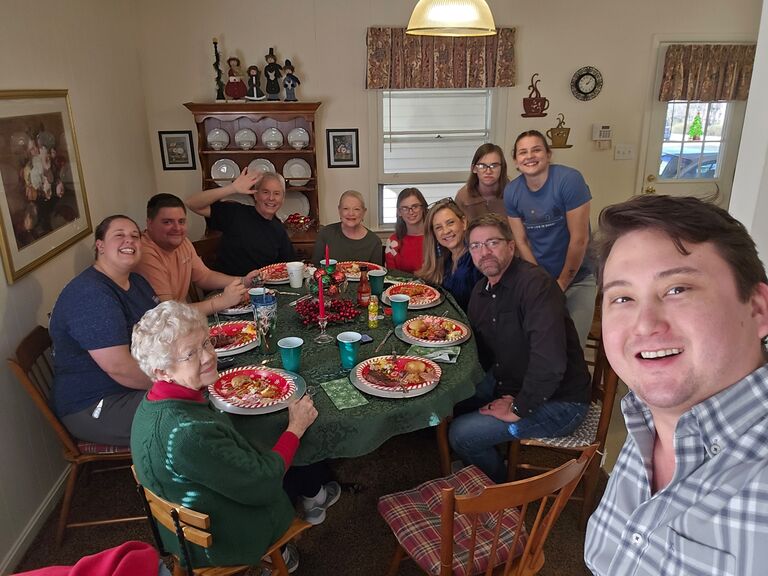 Christmas at Grandma’s house.