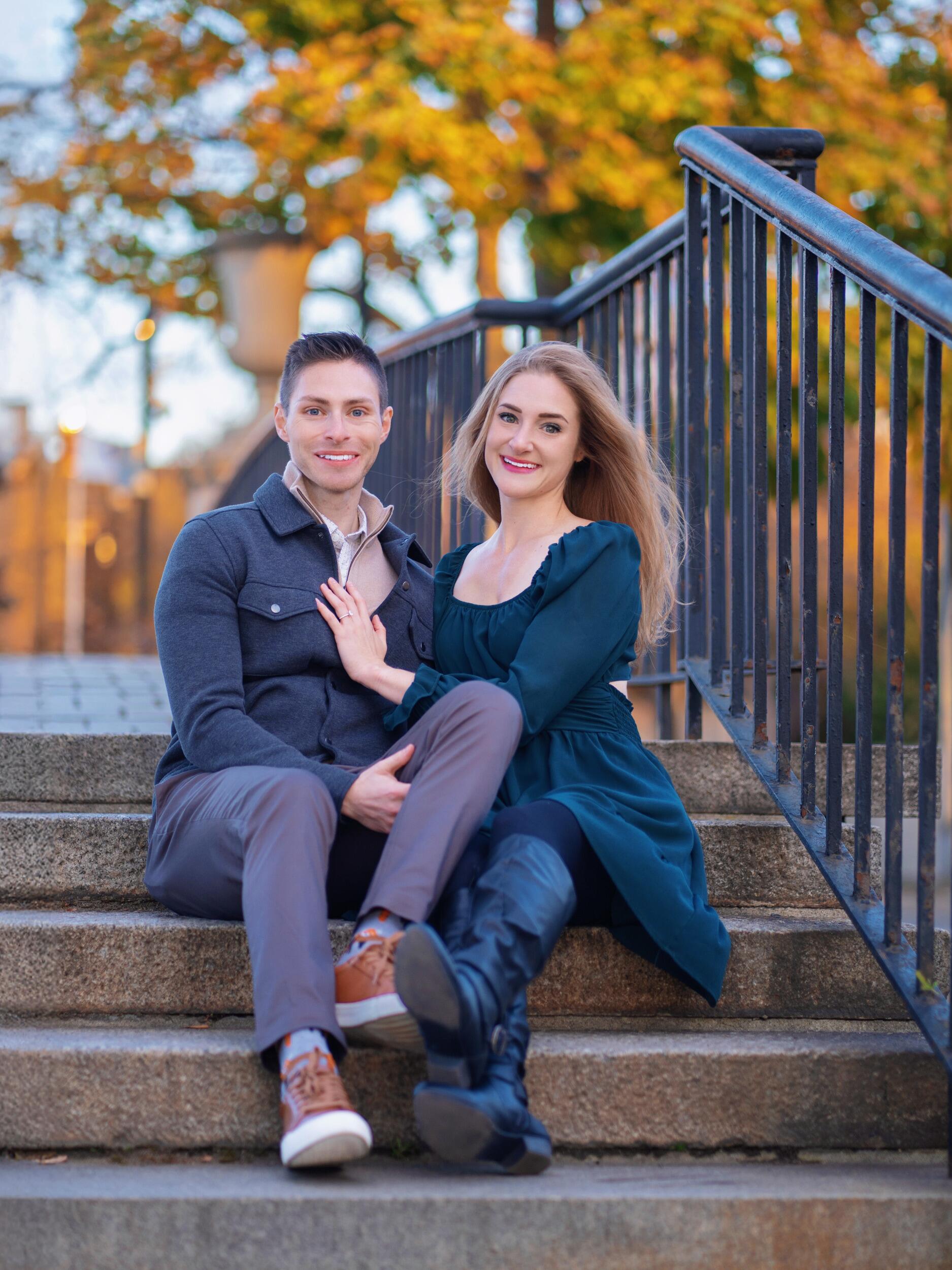 A walk along the Charles River that ended with a yes!