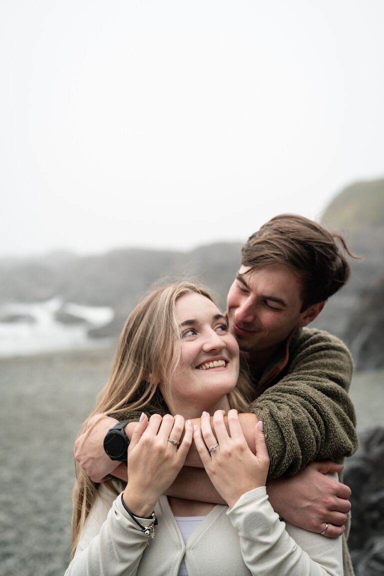 After 5 and a half years together,  Brendan popped the question on a beautiful beach in Tofino, BC! Of course, Jaeden said yes and now they both can't wait to say I Do!
We are so excited to share the next part of our story with you all on July 26th, 2026. 