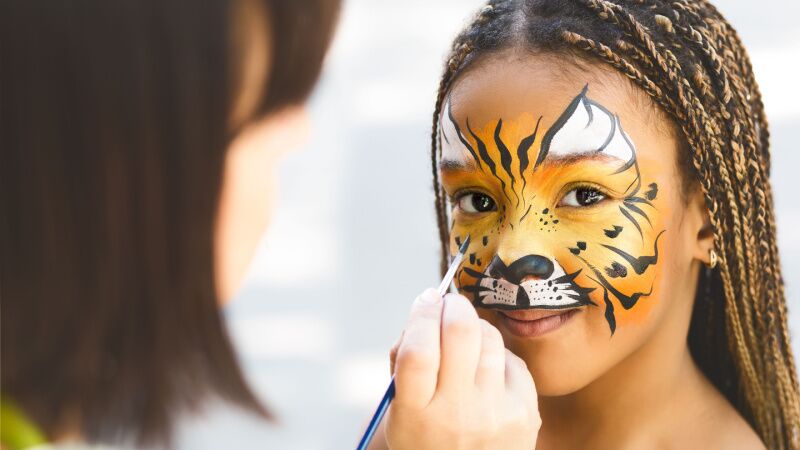 Face painter - birthday party ideas for 8 year olds