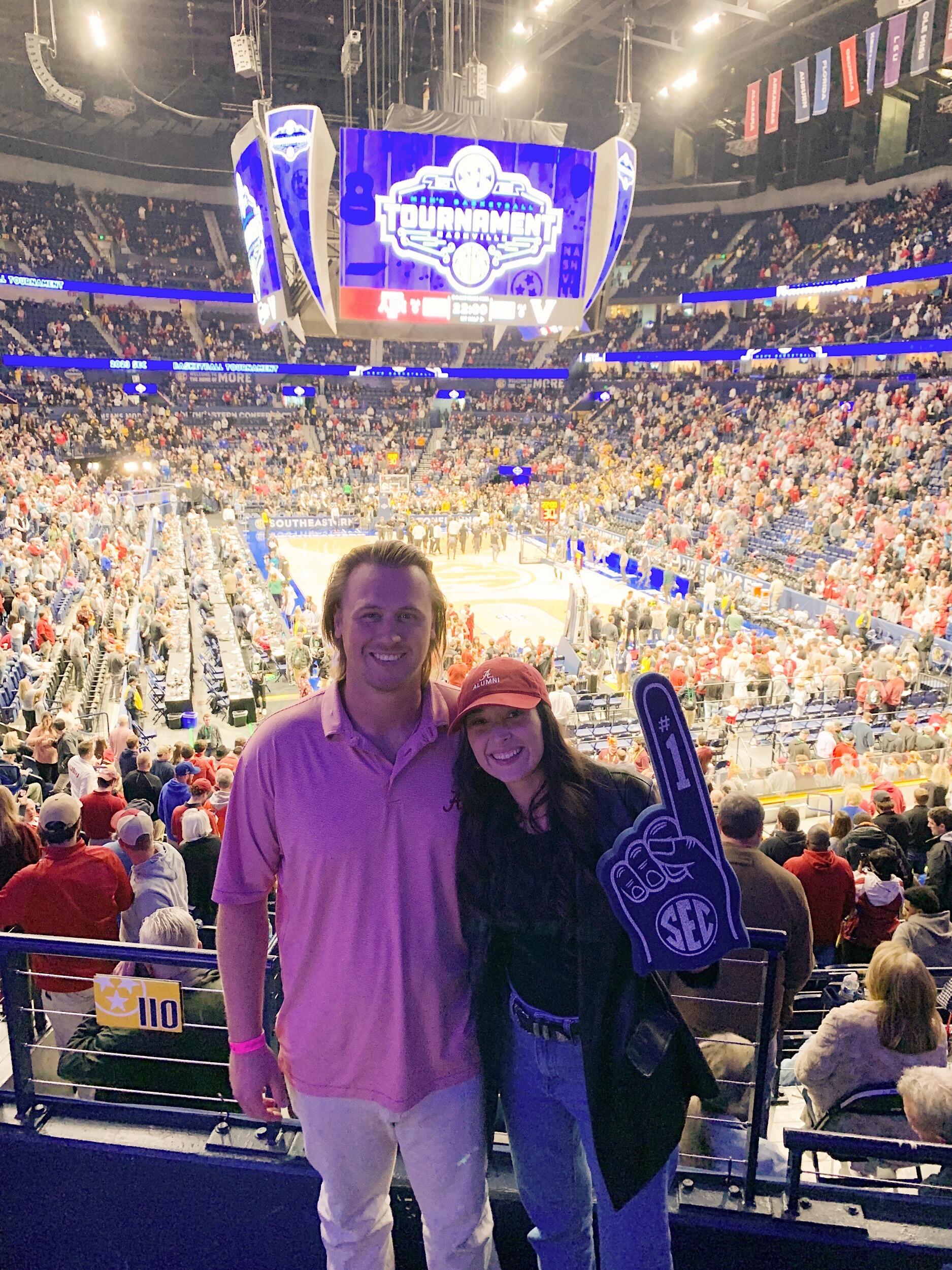 Cheering on Alabama Mens Basketball winning their 9th SEC tournament