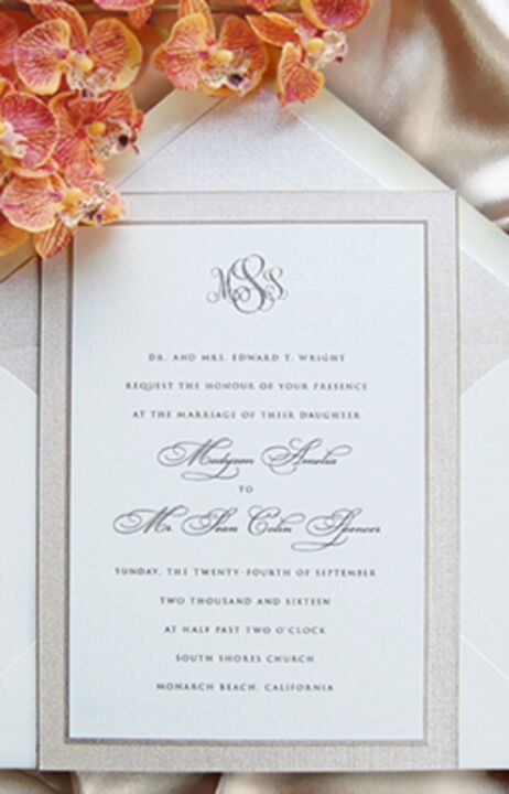 Absolutely Yours Einladungskarten (Champagner) Französisch – Elegantes Design Für Feiern