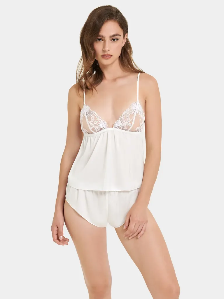 Shop Delicate Sheer Nude Mesh & Blue Lace Applique Bra Set Online – The  Wedding Garter