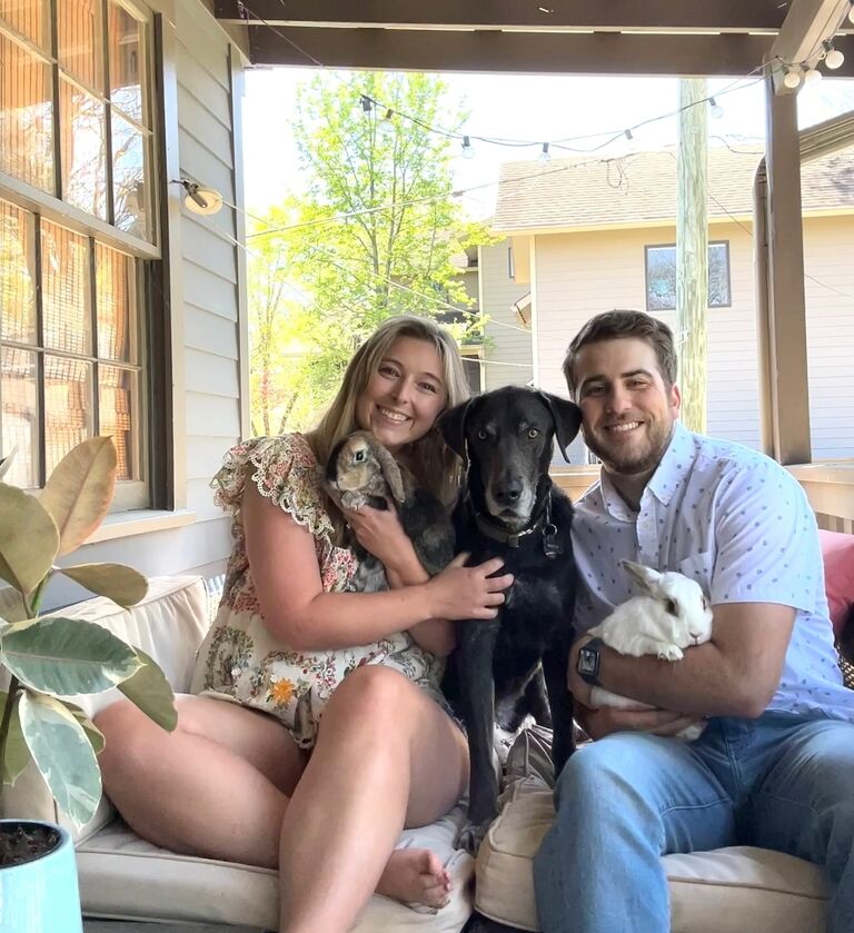 Our first Easter with our pair of bunnies. Everybunny meet Charlie and Jackson if you haven't already!