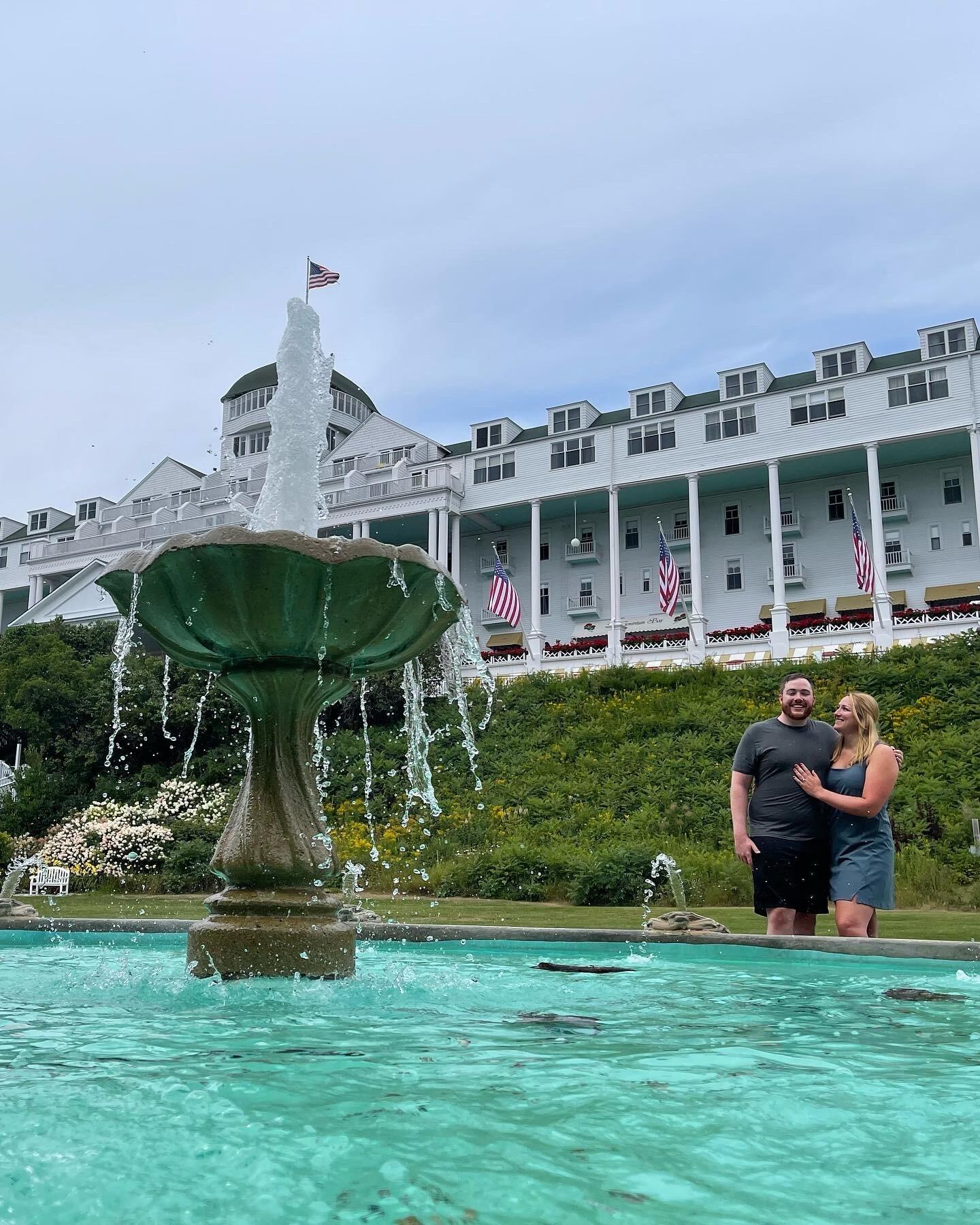 Engaged on Mackinac!