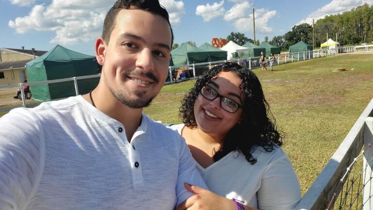 Visiting a pumpkin patch!