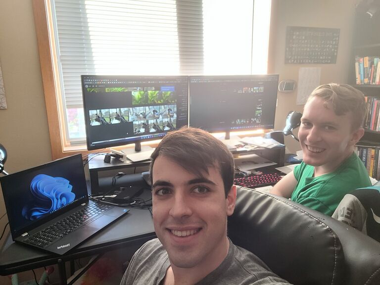 Working on our wedding website