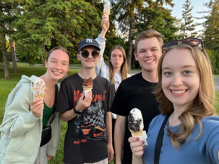 Brett's in Kanata Lakes is our favourite place for ice cream and a sunset walk in the summertime.
