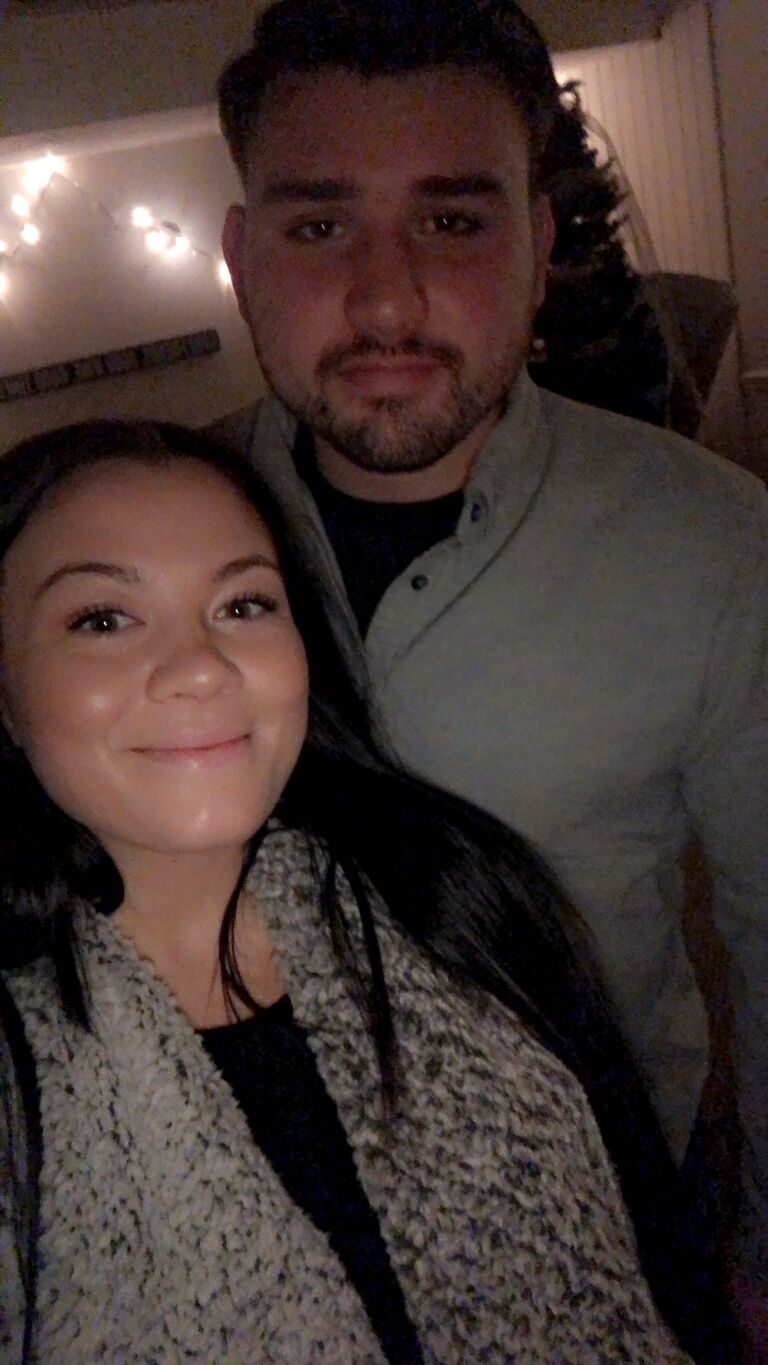 Going out for Valentine’s Day secretly knowing we’re expecting our first baby, Francesca Jane Frusco!