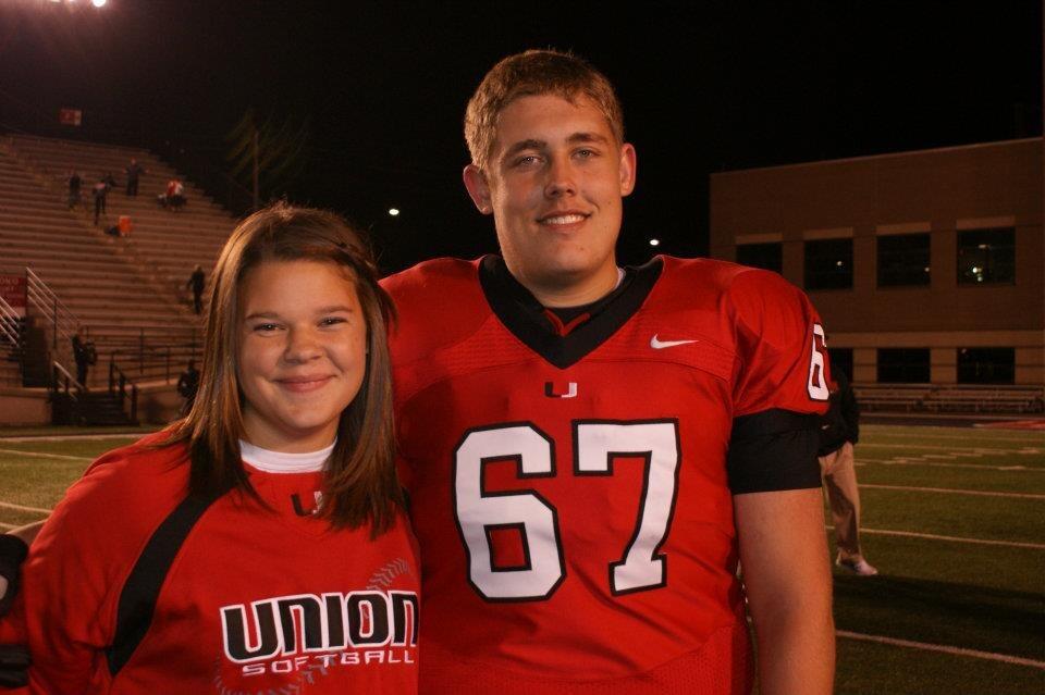 Zach's Senior Night. This is the first time Morgan met Zach's parents and little brother. 
