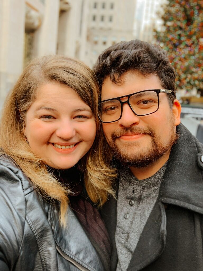 From then on, they were inseparable. Their wonderful friendship turned into something more so easily and quickly that it felt like a missing puzzle piece had just fallen into place. Three months into dating, Luis asked Emily to go to New York City to see a Genesis concert. They celebrated Emily's birthday in the city and spent the whole weekend exploring together.