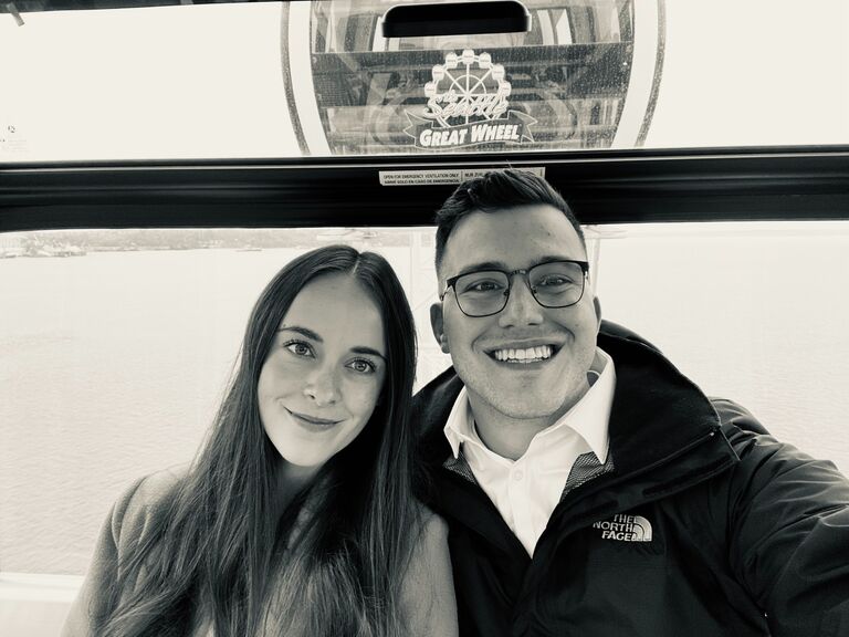 Joshua and Camille rode the Seattle Great Wheel together. This is something Joshua told himself years ago he wanted to reserve as a memory to make with his future wife. Later that day, Joshua proposed to Camille. 